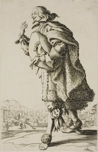 Generalen som gör honnör medan han håller hatten under armen, plansch två ur La Noblesse av Jacques Callot