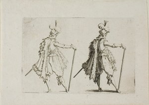 The Gentleman with a Large Cane, från The Caprices av Jacques Callot