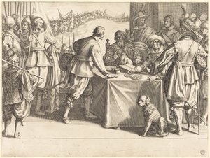 Värvningen av trupperna av Jacques Callot