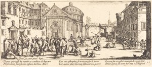 Sjukhuset, c. 1633. av Jacques Callot