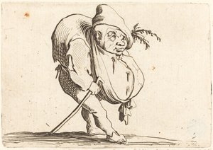 Hunchbacken med käpp av Jacques Callot
