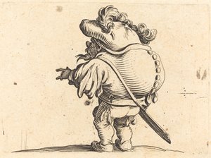 Puckelryggen med den fjädermössa av Jacques Callot