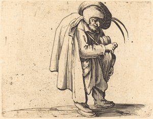 Hurdy-Gurdy-spelaren av Jacques Callot