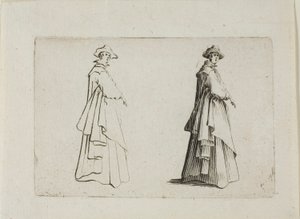 The Lady with Full Clothing, från The Caprices av Jacques Callot
