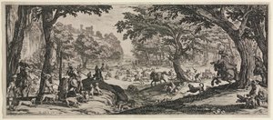 Den stora jakten, 1619. av Jacques Callot