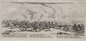 The Large Miseries of War: The Battle, 1633. av Jacques Callot