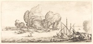 The Large Rock, förmodligen ca. 1630. av Jacques Callot