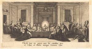 Den sista måltiden, ca. 1618. av Jacques Callot