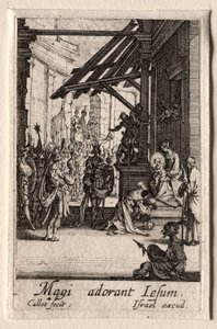 The Life of the Virgin: The Adoration of the Magi. av Jacques Callot
