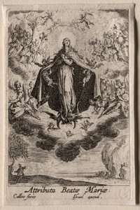 The Life of the Virgin: The Attributes of the Virgin. av Jacques Callot