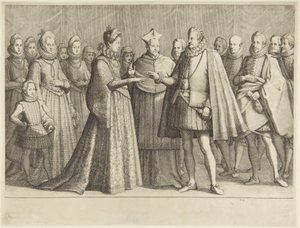 Ferdinand I:s äktenskap av Jacques Callot