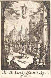 Saint James Majors martyrskap, ca. 16341635. av Jacques Callot