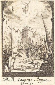 Sankt Johannes evangelistens martyrskap av Jacques Callot