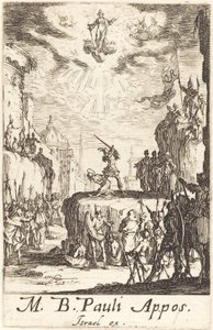 聖パウロスウェーデン人の殉教 av Jacques Callot