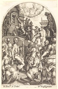Sankt Peters martyrskap av Jacques Callot
