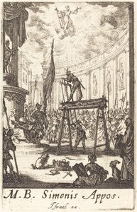 Sankt Simons martyrskap av Jacques Callot