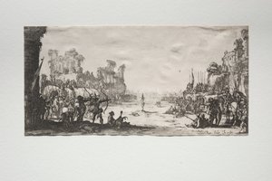 S:t Sebastians martyrskap. av Jacques Callot