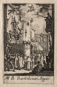 Apostlarnas martyrdöd:  Den helige Bartholomeus av Jacques Callot