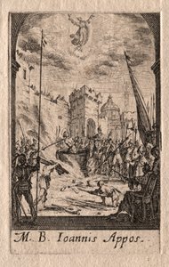 Apostlarnas martyrskap: Johannes evangelisten av Jacques Callot