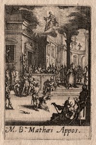 Apostlarnas martyrskap: St Matteus av Jacques Callot