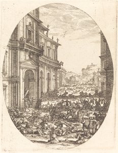 Massakern på de oskyldiga, ca. 16181620. av Jacques Callot