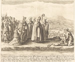 Miraklet av Saint Mansuy. av Jacques Callot