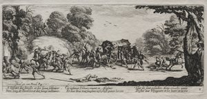Krigets miseries: Highway Robbery, 1633. av Jacques Callot