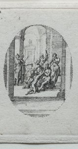 Passionens mysterier: Kristus krönt med törnar av Jacques Callot