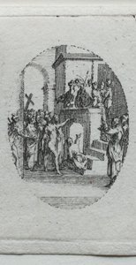 Passionens mysterier: Kristus presenterad för folket. av Jacques Callot