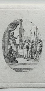 Passionens mysterier: Kristus inför Pilatus av Jacques Callot