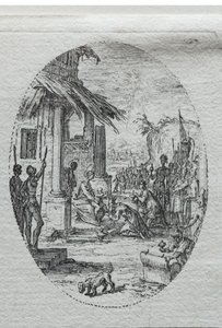 The Mysteries of the Passion: The Adoration of the Kings. av Jacques Callot