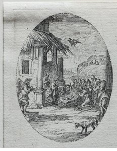 Passionens mysterier: Herdarnas tillbedjan av Jacques Callot