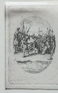 Passionens mysterier: korsets bärande av Jacques Callot