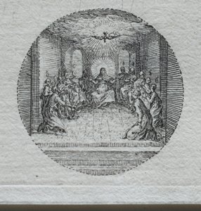 Passionens mysterier: Den Helige Andes nedstigning av Jacques Callot