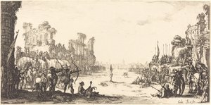The Oreal by Arrows (Saint Sebastian) av Jacques Callot