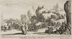 Röda havets passage av Jacques Callot