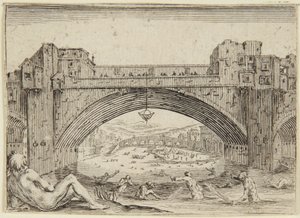 Ponte Vecchio, Florens av Jacques Callot