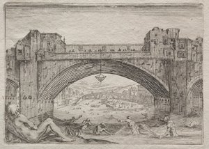 Ponte Vecchio, Florens av Jacques Callot