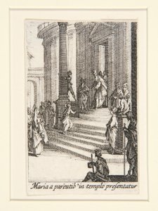 The Presentation of the Virgin, nr.3 från The Life of the Virgin av Jacques Callot