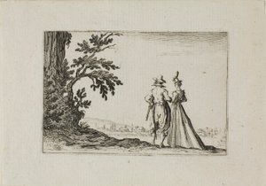 The Promenade, från The Caprices av Jacques Callot