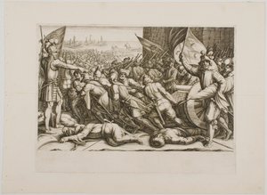 Truppernas återinskeppning, ur serien ”Ferdinand de Medicis liv” av Jacques Callot
