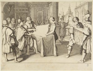 Restaureringen av kupolen på Santa Maria del Fiore i Florens av Jacques Callot