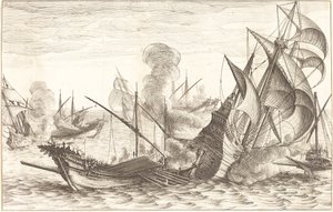 Det andra sjöslaget av Jacques Callot