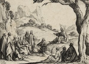 Bergspredikan, 1635 av Jacques Callot