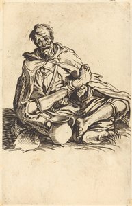 Den sjuke mannen, ca. 1622. av Jacques Callot