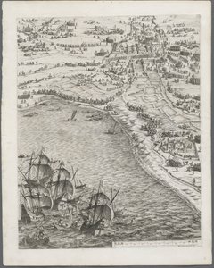 Belägringen av La Rochelle: Tavla 12 av Jacques Callot