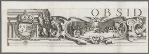 Belägringen av La Rochelle: Plansch 1 av Jacques Callot