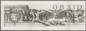 Belägringen av La Rochelle: Plåt 1, 1628-1630. av Jacques Callot