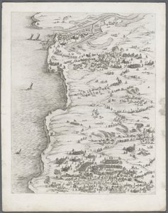 Belägringen av La Rochelle: Plåt 5, 1628-1630. av Jacques Callot