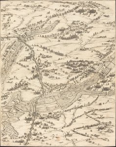 The Siege of La Rochelle [skylt 7 av 16, set omfattar 1952.8.97-112], 16281631. av Jacques Callot